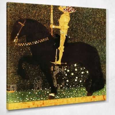 Il Cavaliere D'Oro Klimt Gustav quadro stampa su tela KG61