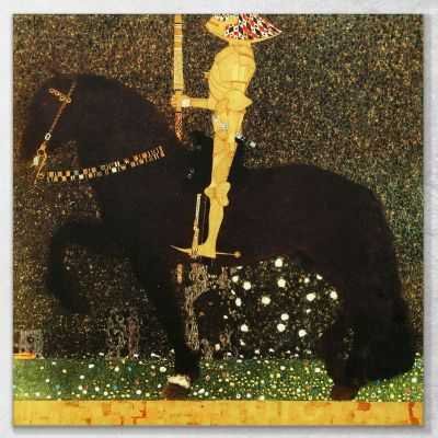 Il Cavaliere D'Oro Klimt Gustav quadro stampa su tela KG61