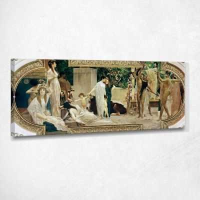 Il Teatro Greco (Affresco) Klimt Gustav quadro stampa su tela KG62