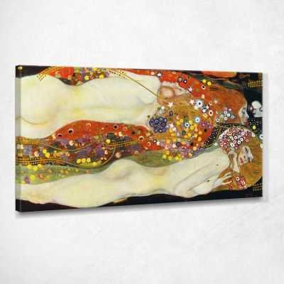 Serpenti D'Acqua - Ii Klimt Gustav quadro stampa su tela KG73