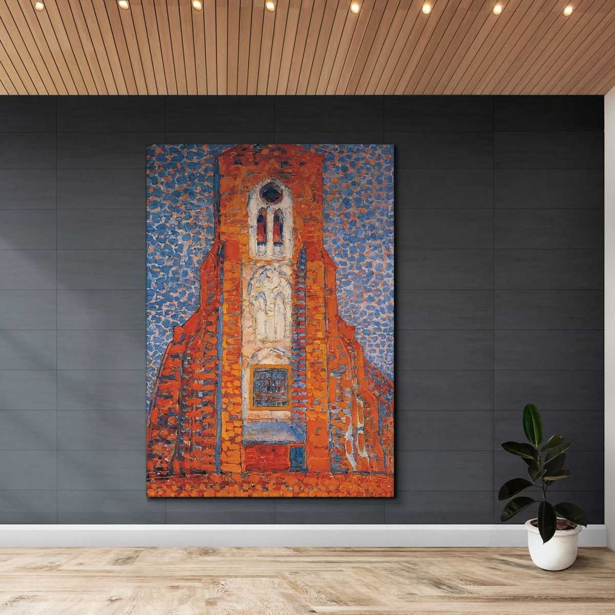 Sole Chiesa In Zelanda Facciata Della Chiesa Di Zoutelande Mondrian Piet PMO26