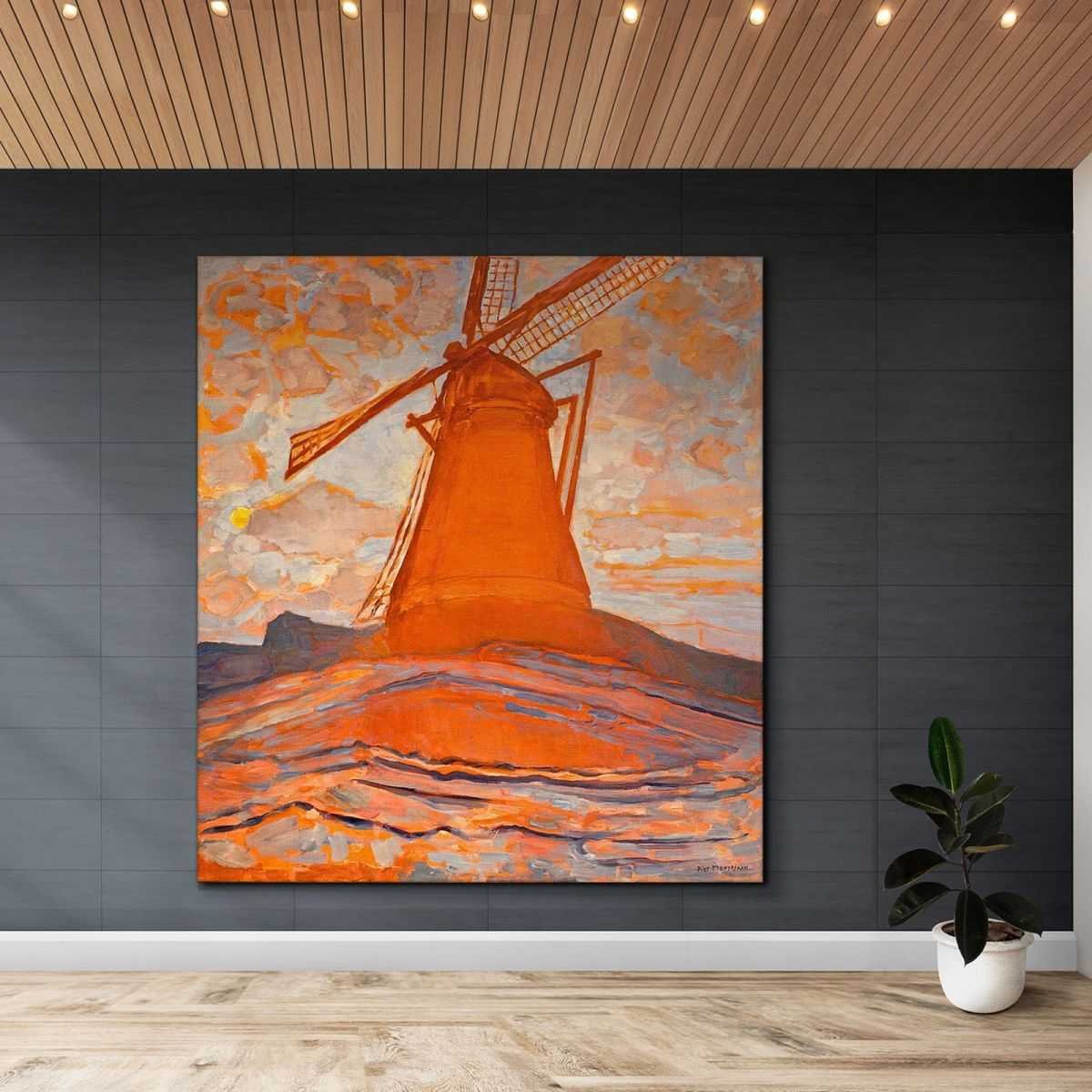 Il Mulino Mondrian Piet quadro stampa su tela PMO27