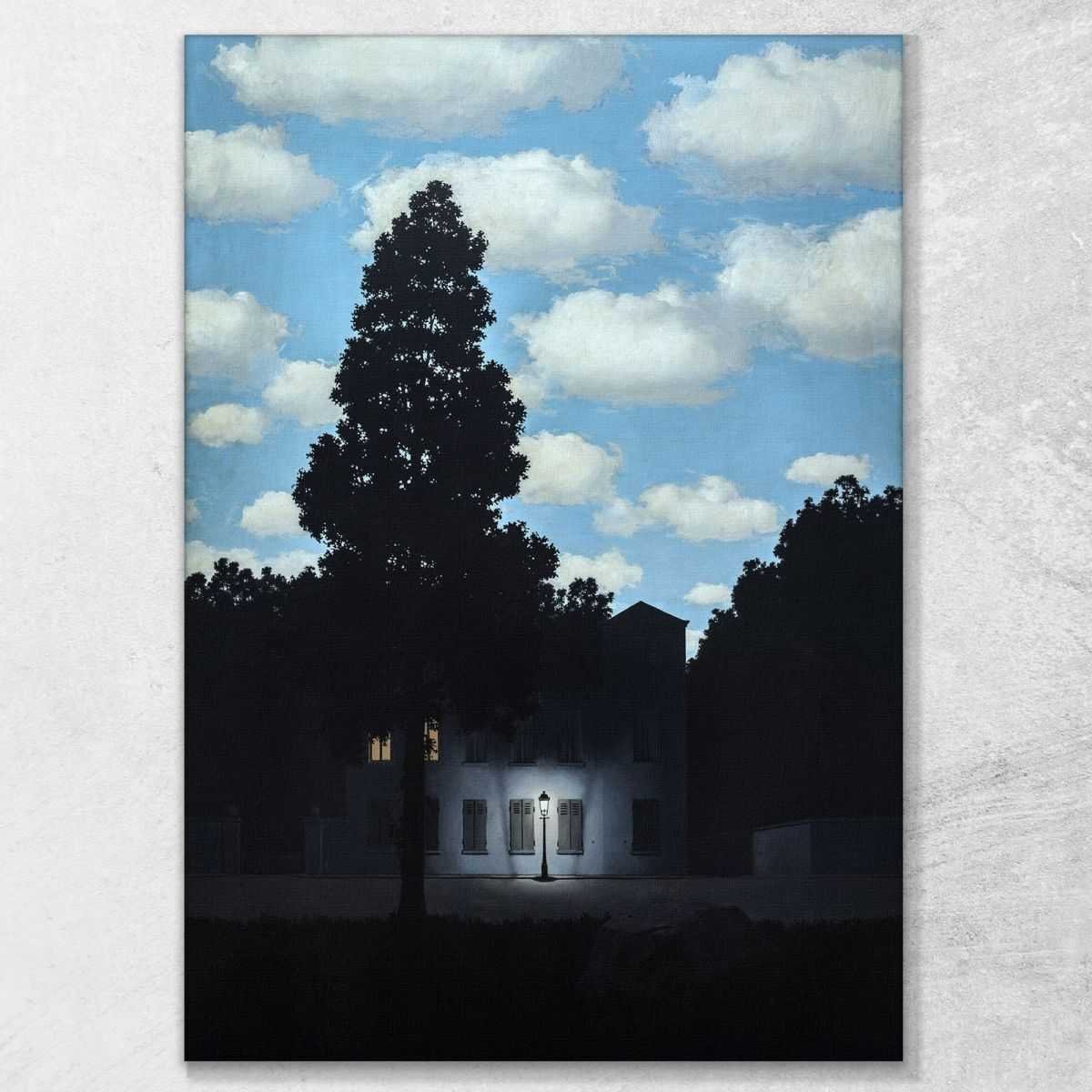 L'Impero Delle Luci Magritte René quadro stampa su tela RM20
