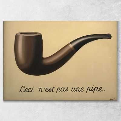 Questa Non E' Una Pipa Magritte René quadro stampa su tela RM32