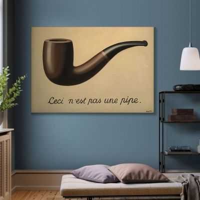 Questa Non E' Una Pipa Magritte René quadro stampa su tela RM32