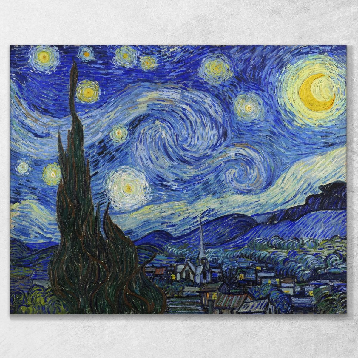 La Notte Stellata Van Gogh Vincent quadro stampa su tela vvg14