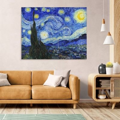 La Notte Stellata Van Gogh Vincent quadro stampa su tela vvg14