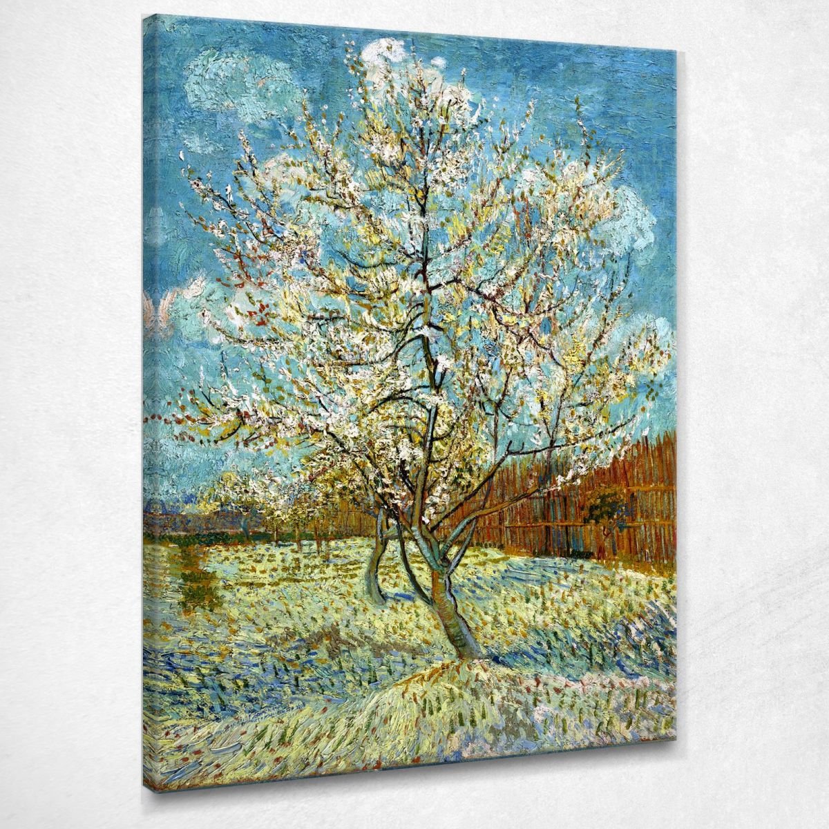 Il Pesco Rosa Van Gogh Vincent quadro stampa su tela vvg45