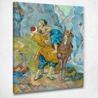 Il Buon Samaritano (Dopo Delacroix) Van Gogh Vincent quadro stampa su tela vvg72