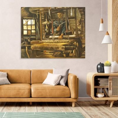 Un Cottage Del Tessitore Van Gogh Vincent quadro stampa su tela vvg78