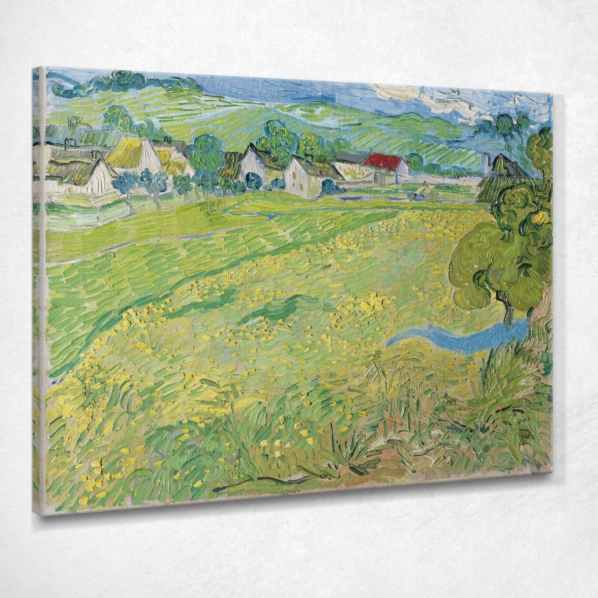 Les Vessenots Ad Auvers Van Gogh Vincent quadro stampa su tela vvg91
