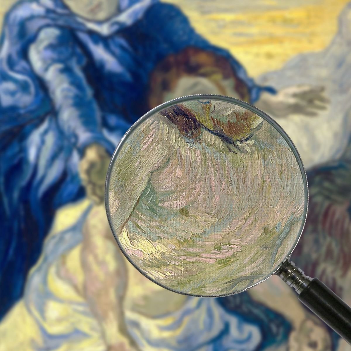Pietà (Dopo Delacroix) Van Gogh Vincent quadro stampa su tela vvg92