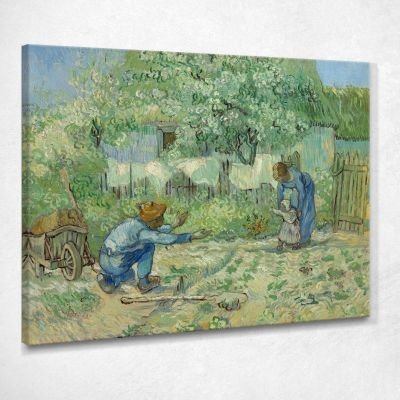 Primi Passi Dopo Millet Van Gogh Vincent quadro stampa su tela vvg126