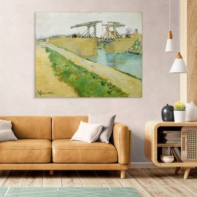 Il Ponte Di Langlois Ad Arles Van Gogh Vincent quadro stampa su tela vvg171