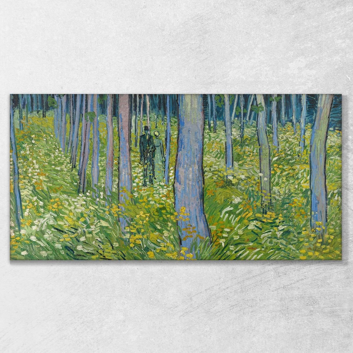 Sottobosco Con Due Figure Van Gogh Vincent quadro stampa su tela vvg178