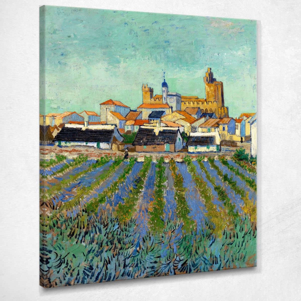 Vista Di Saintes-Maries Van Gogh Vincent quadro stampa su tela vvg182