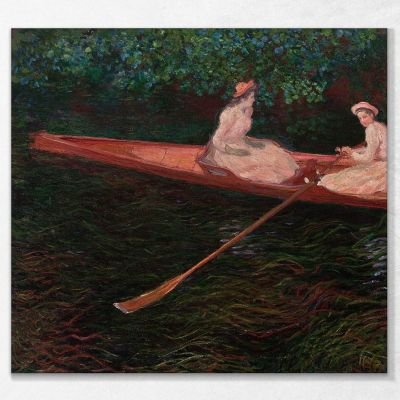 The Canoe On Epte Monet Claude canvas print mnt178