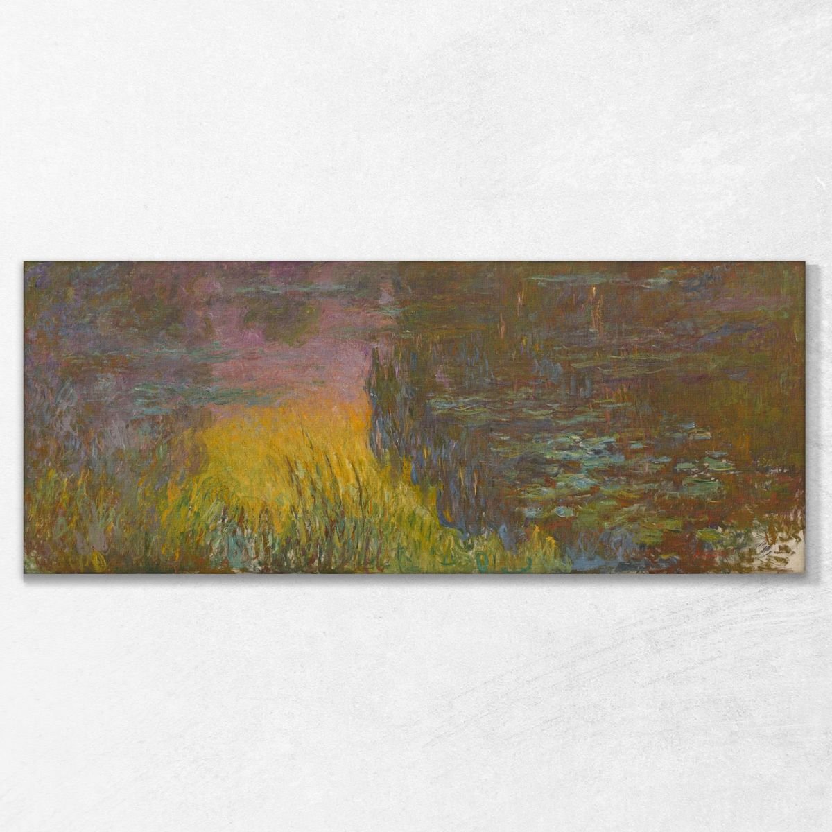The Water Lilies - Setting Sun Monet Claude canvas print mnt179