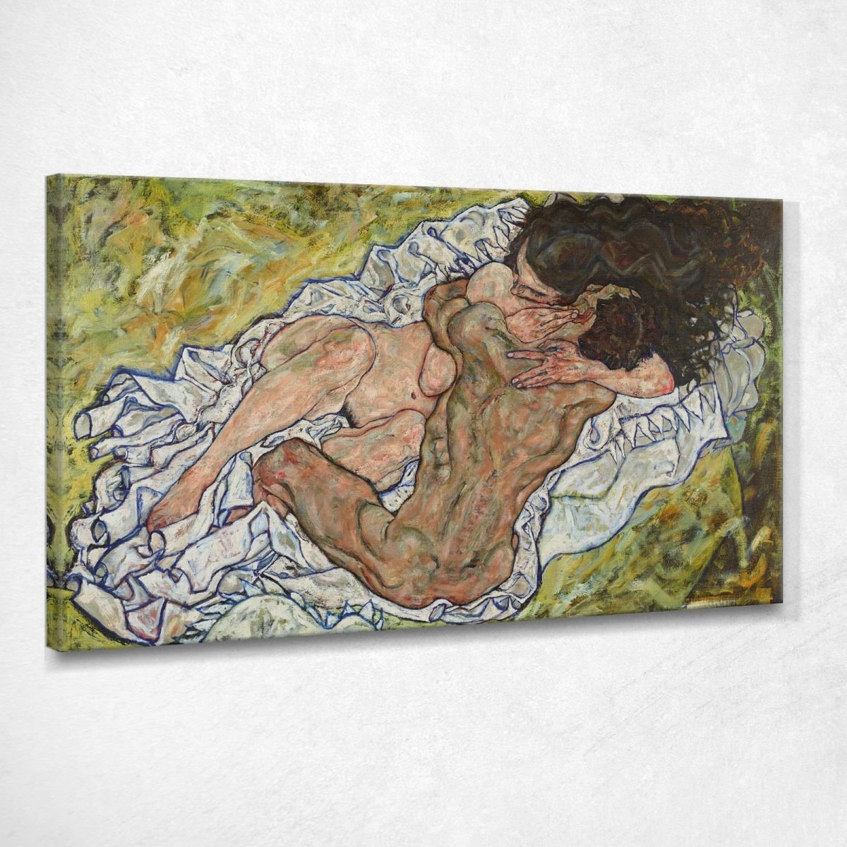 L'Abbraccio Degli Amanti Ii Egon Schiele quadro stampa su tela egsc39