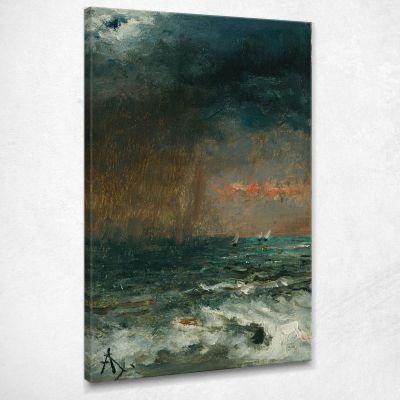 Una Tempesta In Mare Alfred Stevens stal5 quadro stampa su tela