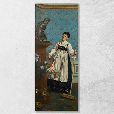 Un Aspirante Intenditore Alfred Stevens, stal9 quadro stampa su tela