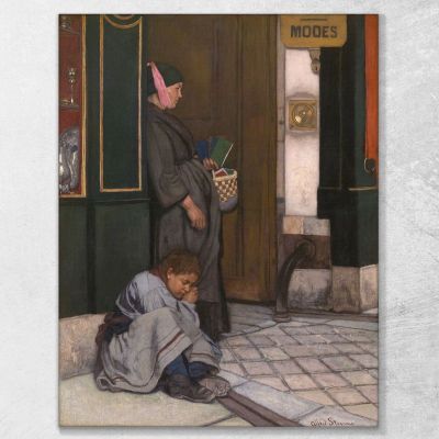 L'Accattonaggio È Tollerato Alfred Stevens, stal13 quadro stampa su tela