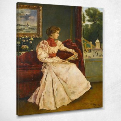 A Casa Alfred Stevens stal15 quadro stampa su tela