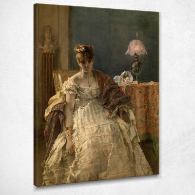 Disperato Alfred Stevens stal20 quadro stampa su tela