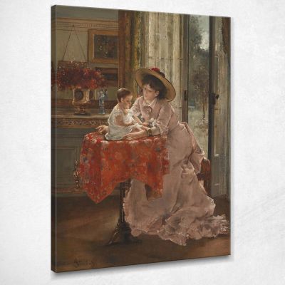 La Madre Felice Alfred Stevens stal21 quadro stampa su tela