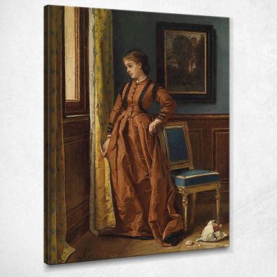 Déjà Alfred Stevens stal22 quadro stampa su tela