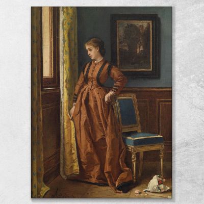 Déjà Alfred Stevens, stal22 quadro stampa su tela
