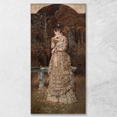 Autunno Alfred Stevens, stal25 quadro stampa su tela