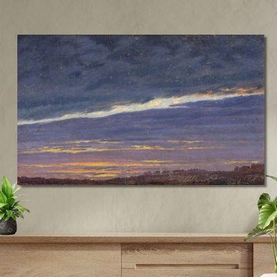 Abendlicher Wolkenhimmel 1824 Caspar David Friedrich, cdf2 drucken auf leinwand