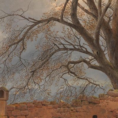 Vagabondo Nella Tempesta Caspar David Friedrich cdf44 quadro stampa su tela