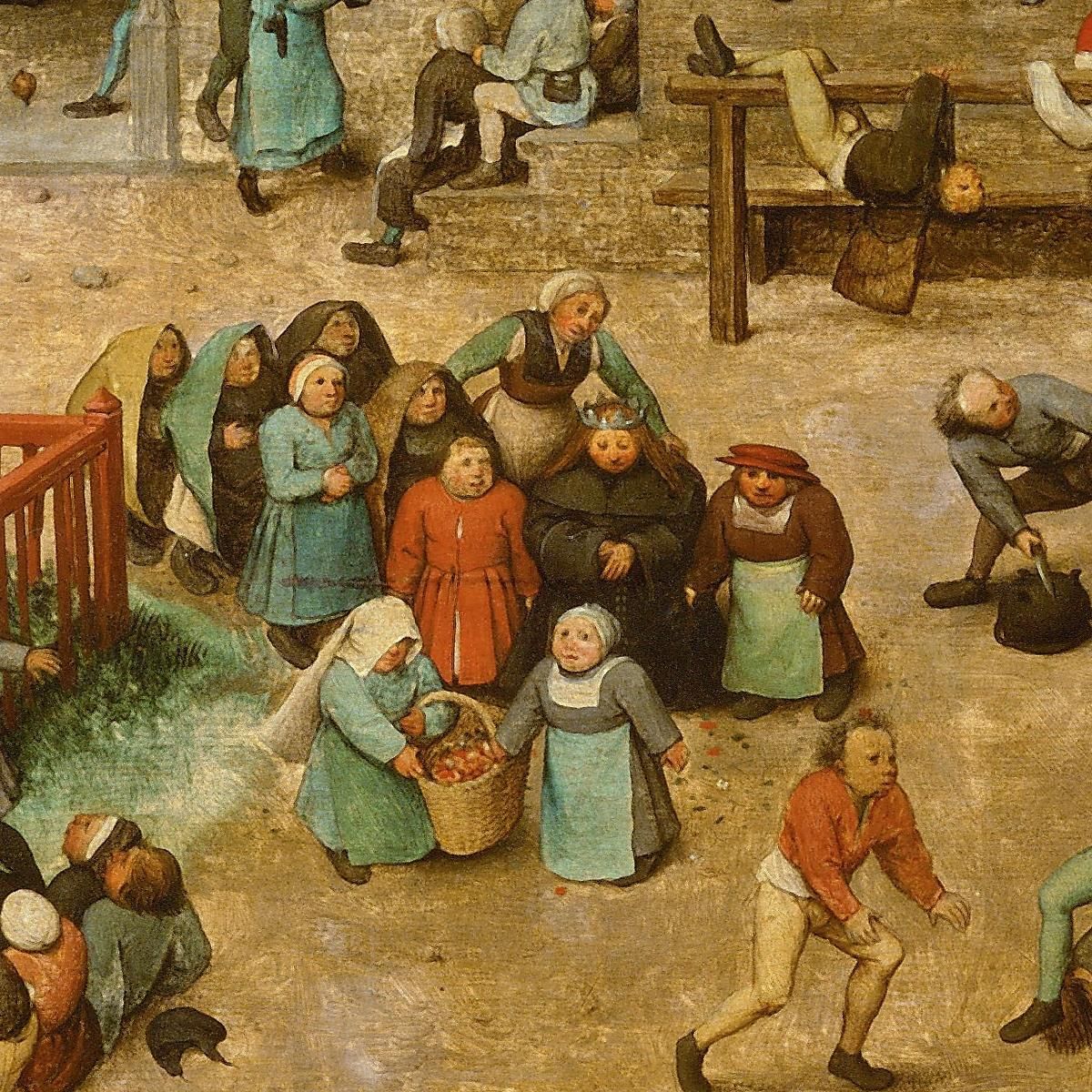 Giochi Per Bambini Pieter Bruegel pbr7 quadro stampa su tela