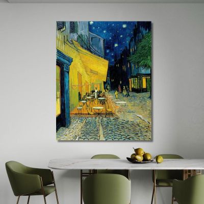 Terrazza Del Caffè Di Notte Vincent van Gogh vvg2 quadro stampa su tela