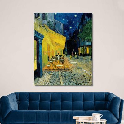 Terrazza Del Caffè Di Notte Vincent van Gogh vvg2 quadro stampa su tela