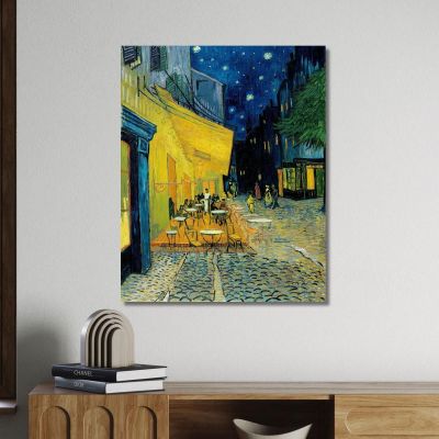 Terrazza Del Caffè Di Notte Vincent van Gogh vvg2 quadro stampa su tela
