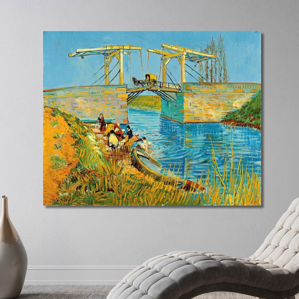 Il Ponte Di Langlois Ad Arles Vincent van Gogh vvg12 quadro stampa su tela