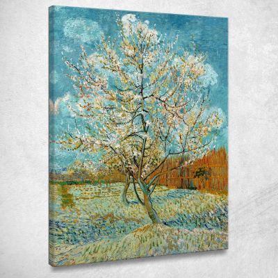 Il Pesco Rosa Vincent van Gogh vvg45 quadro stampa su tela
