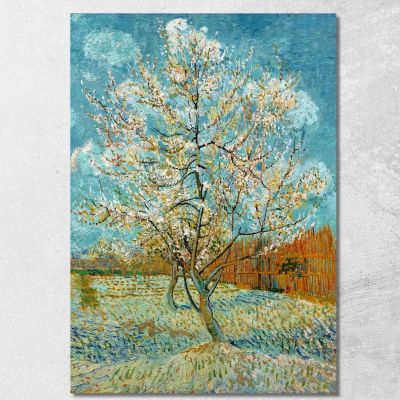 La Pêche Rose Vincent van Gogh, vvg45 tableau impression sur toile