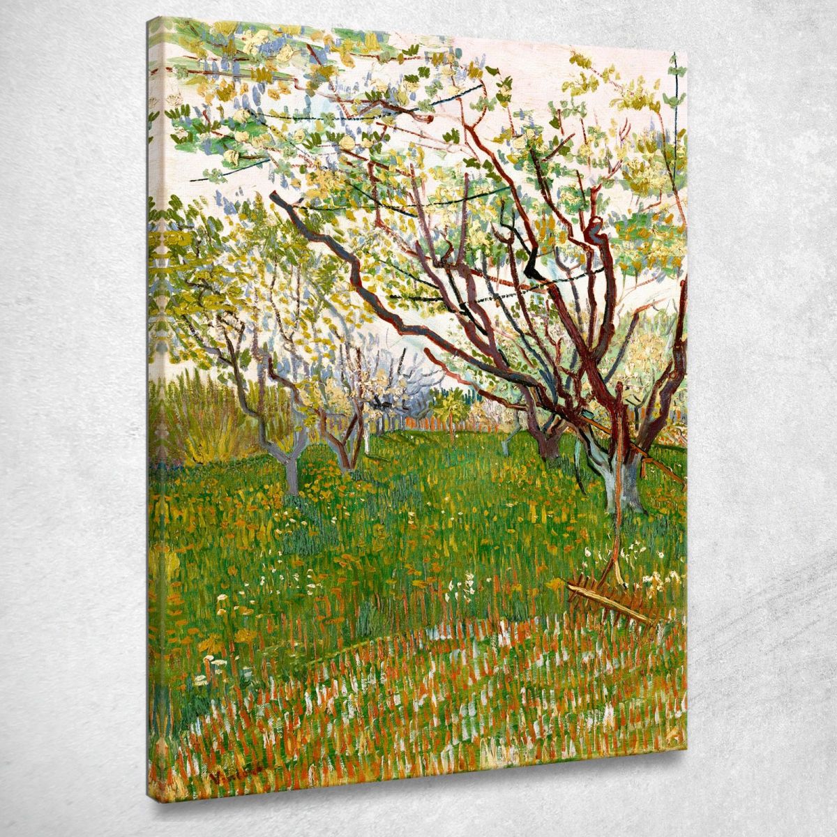 Il Frutteto Fiorito Vincent van Gogh vvg49 quadro stampa su tela Il Frutteto Fiorito Vincent van Gogh vvg49 quadro stampa su tela