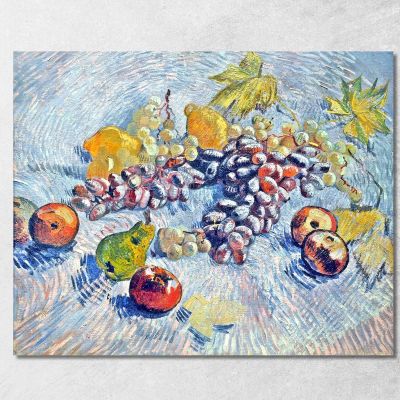 Uva Limoni Pere E Mele Vincent van Gogh, vvg65 quadro stampa su tela