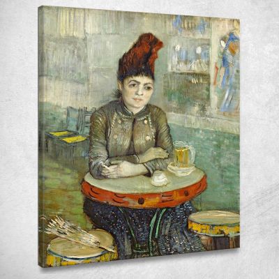 Agostina Segatori Seduta Al Café Du Tambourin Vincent van Gogh vvg89 quadro stampa su tela
