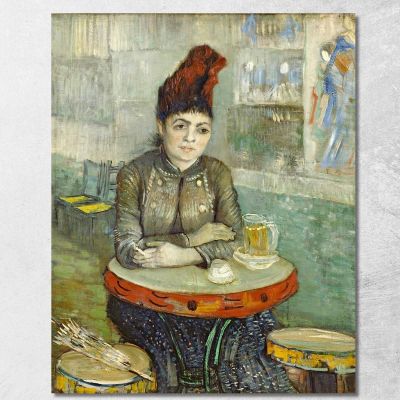Agostina Segatori Sentada En El Café Du Tambourin Vincent van Gogh, vvg89 cuadro en lienzo