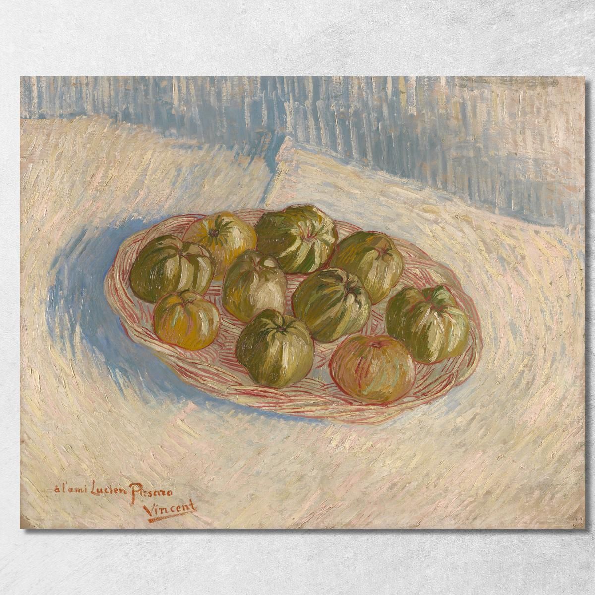 Natura Morta Con Cesto Di Mele Vincent van Gogh vvg98 quadro stampa su tela