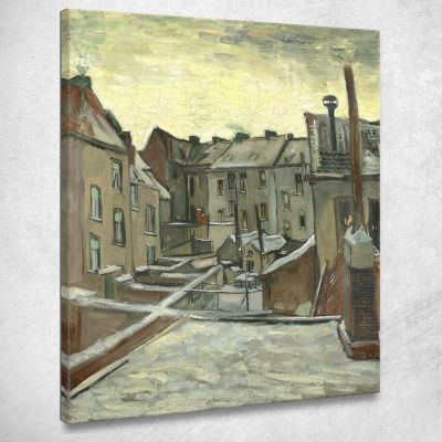 Case Viste Dal Retro Vincent van Gogh vvg133 quadro stampa su tela