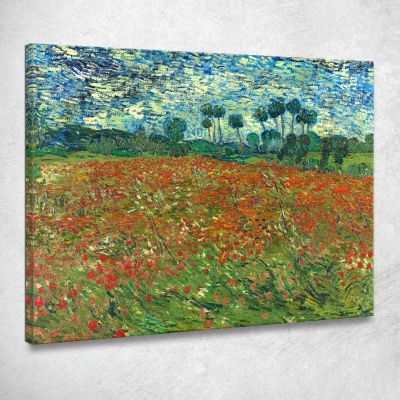 Campo Di Papaveri Vincent van Gogh vvg153 quadro stampa su tela