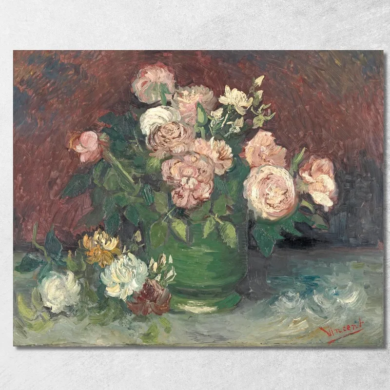 Tableau Décoratif Pivoine Parfumé – Impression Sur Toile Intissé – Prêt à Accrocher – Design Floral