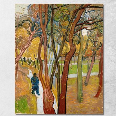 Le Jardin De L'Hôpital Saint Paul Vincent van Gogh, vvg168 tableau impression sur toile
